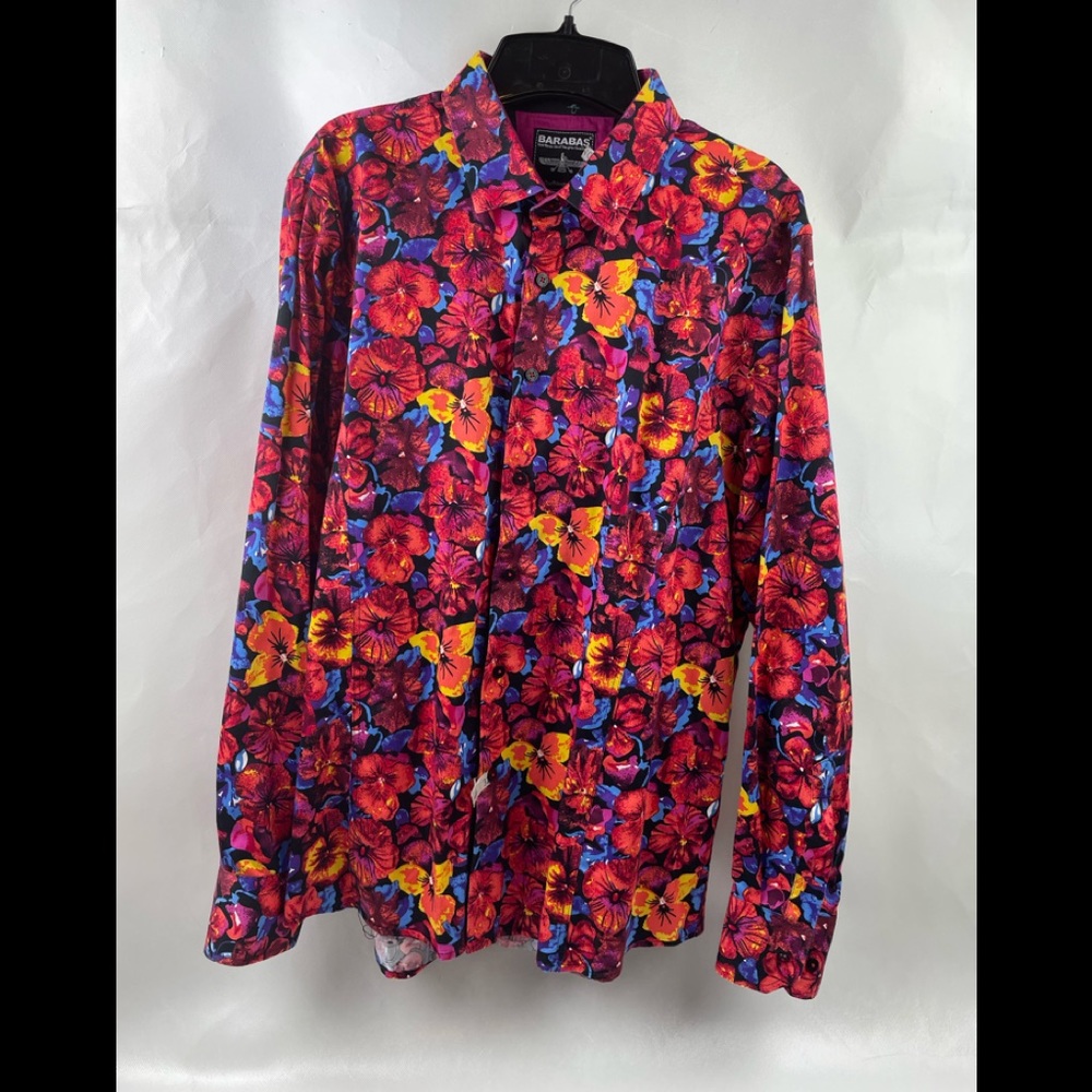 BARABAS Cotton Flowery Design Sz L